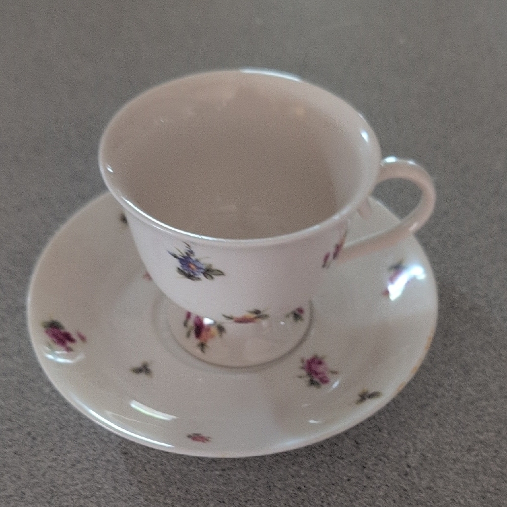 Nantucket Home Floral Teacup and Saucer Set
